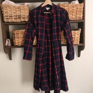 J.Crew Button Down Plaid Dress